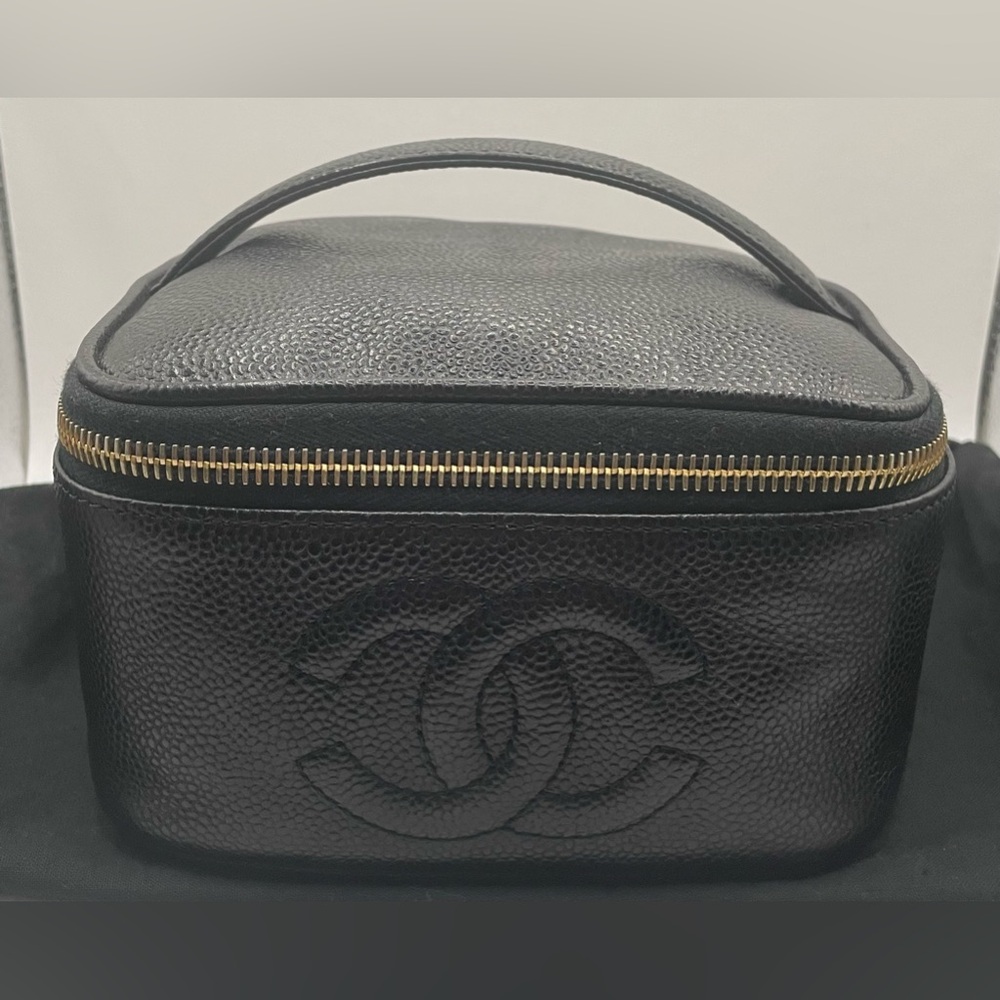 Chanel | Timeless Small Vanity | Caviar Leather | Lambskin Interior | Vintage - Picture 6 of 16